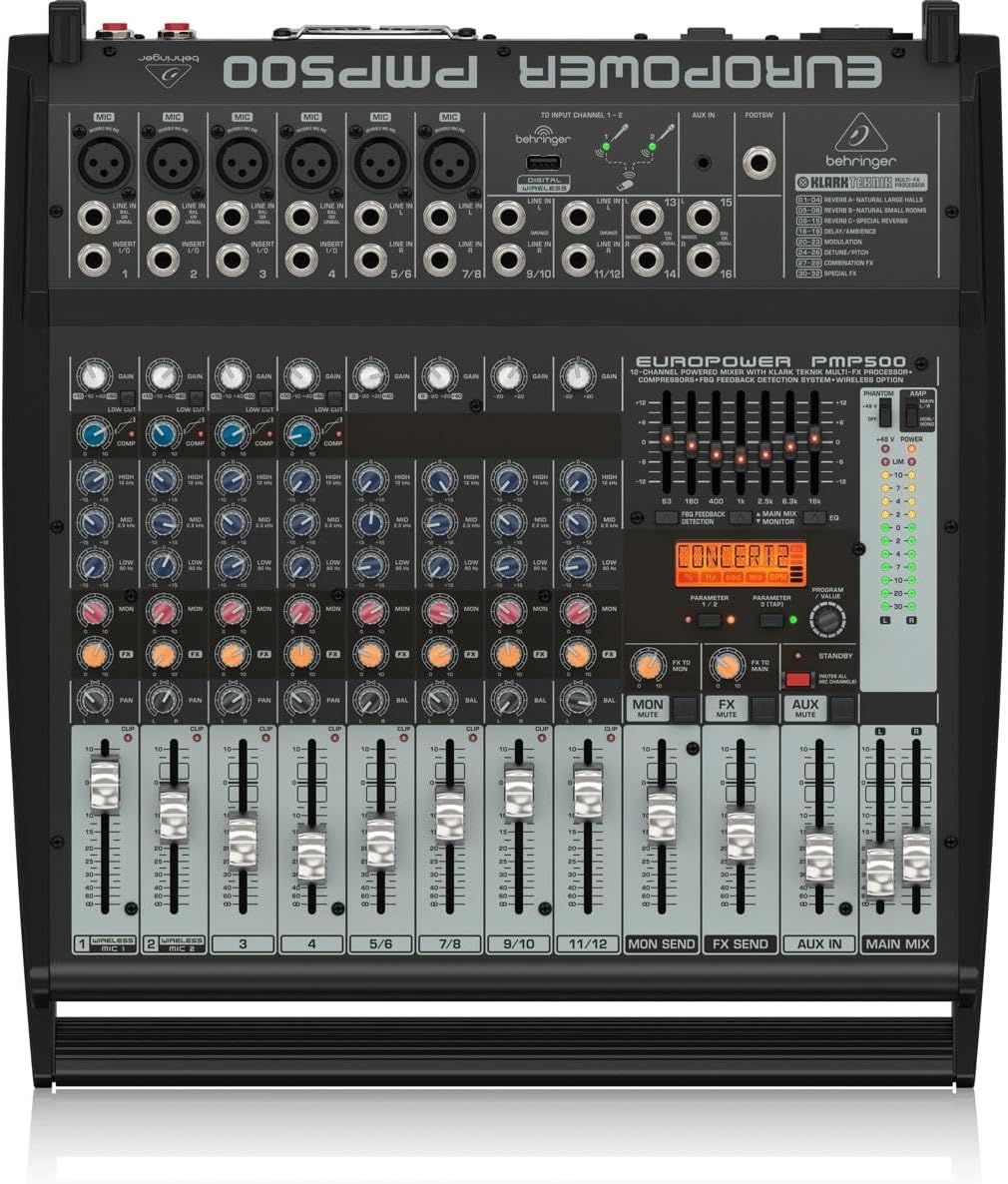 Behringer PMP500 Europower 12-Channel Powered Mixer