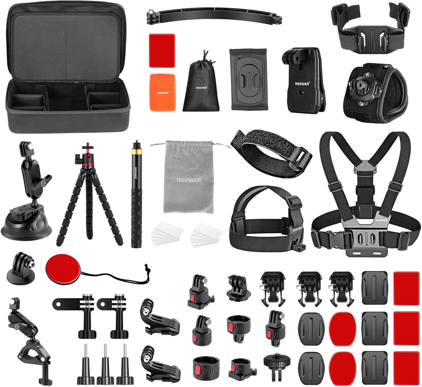 Neewer GP-65 65-in-1 Action Camera Accessory Kit