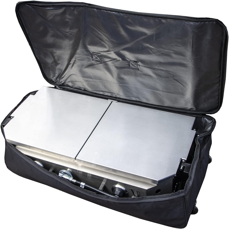 Magma CO10-294 Double Burner Firebox Case w/Wheels — main product image