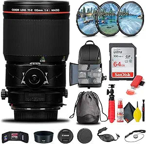 Canon 2275C002 TS-E 135mm f/4L Macro Tilt-Shift Lens Bundle
