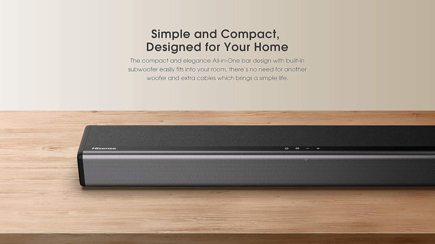Hisense HS214 Soundbar 2.1ch Subwoofer Renewed