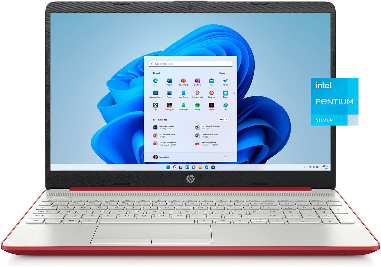 HP Pavilion 15.6" HD Laptop - Scarlet Red