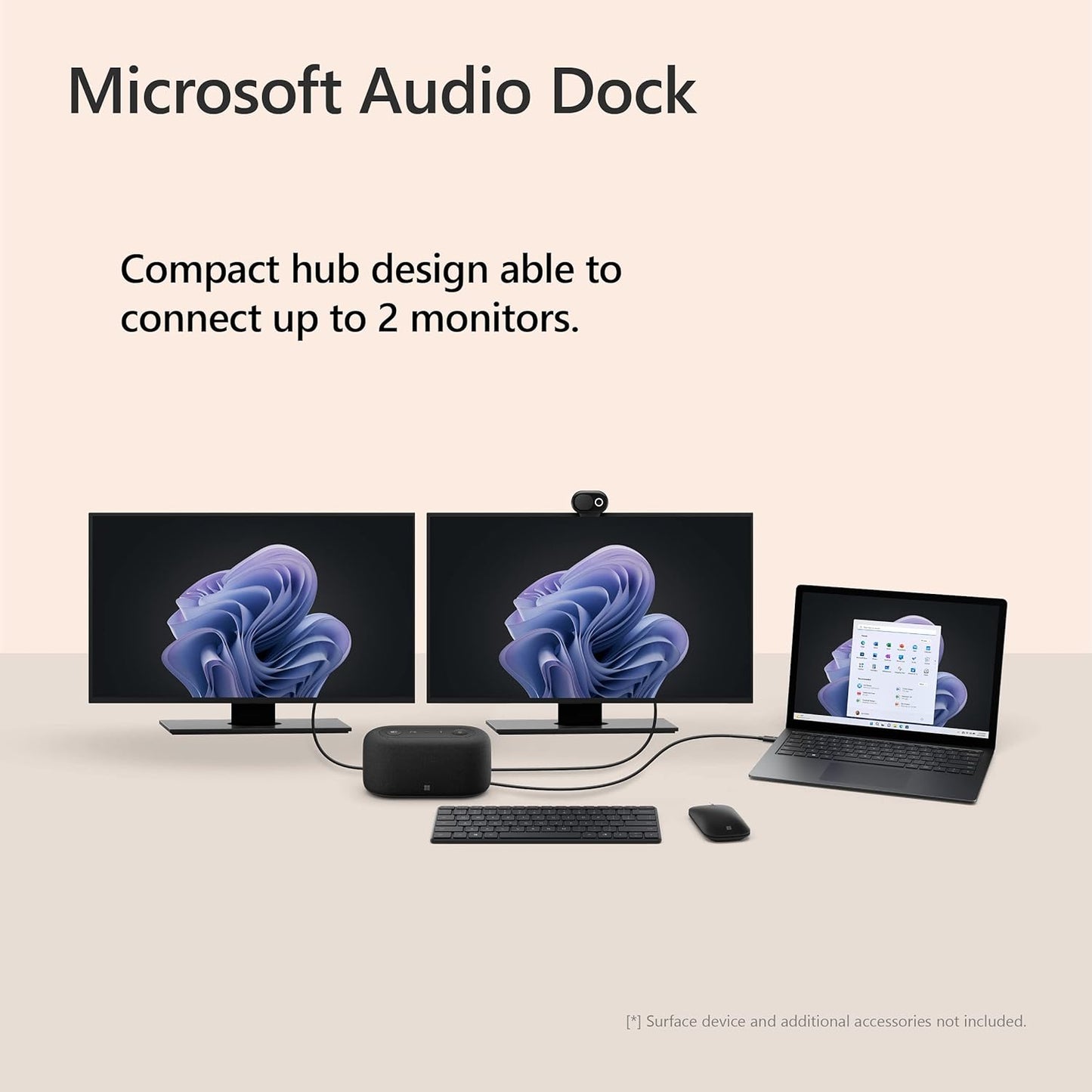 Microsoft IVF-00001 Audio Dock Speakerphone USB-C Hub