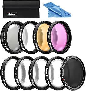 Polaroid AMZPL-FIL62K1 62mm Premium Filter Kit HD Multi-Coated