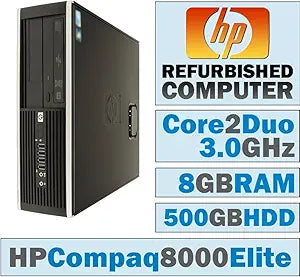 HP Compaq 8000 Elite SFF, Core 2 Duo, 8GB RAM, 500GB HDD
