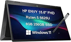 HP ENVY X360 2-in-1 15" Touchscreen Laptop Ryzen 5 8GB 256GB SSD