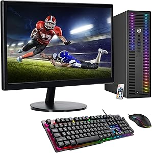 HP ProDesk RGB Gaming PC Intel i7 GeForce 1030 - Renewed