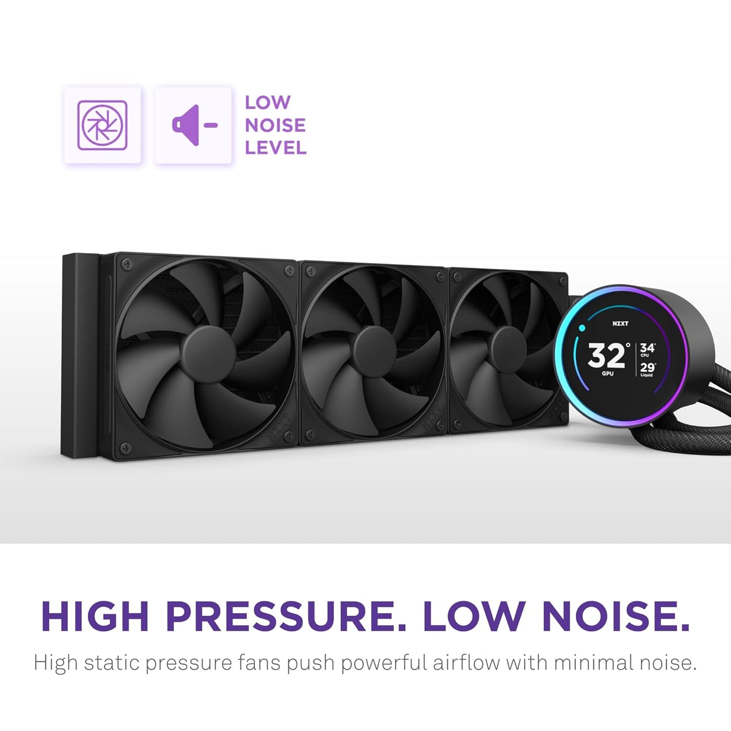 NZXT RL-KN36E-B2 Kraken Elite 360 Liquid CPU Cooler