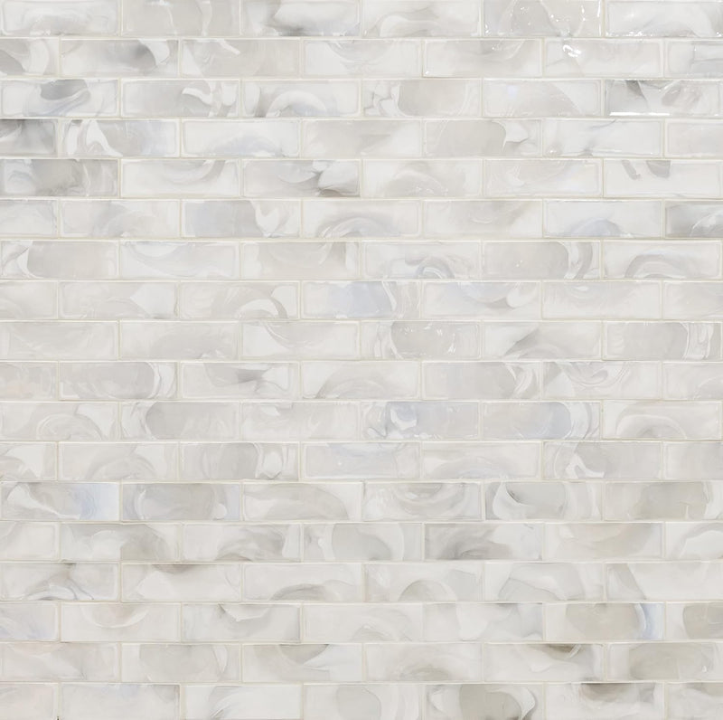 MSI Pearla Glass Subway Mosaic Wall Tile Sample — main product image