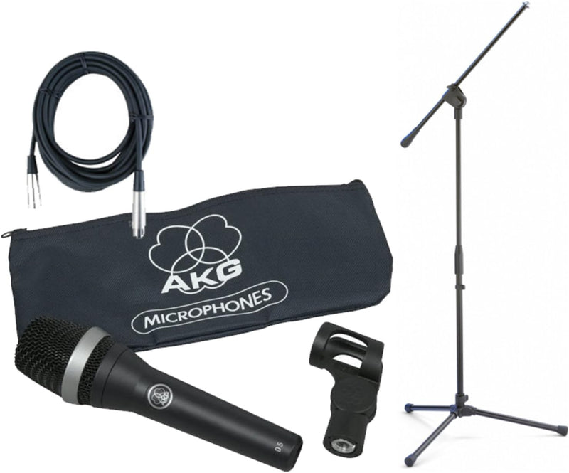 AKG D5 Supercardioid Vocal Microphone Bundle XLR Cable — main product image