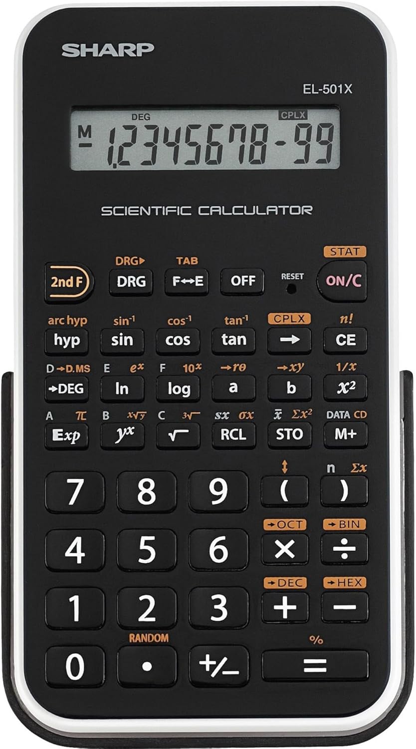 Sharp EL501XBWH Engineering Scientific Calculator White