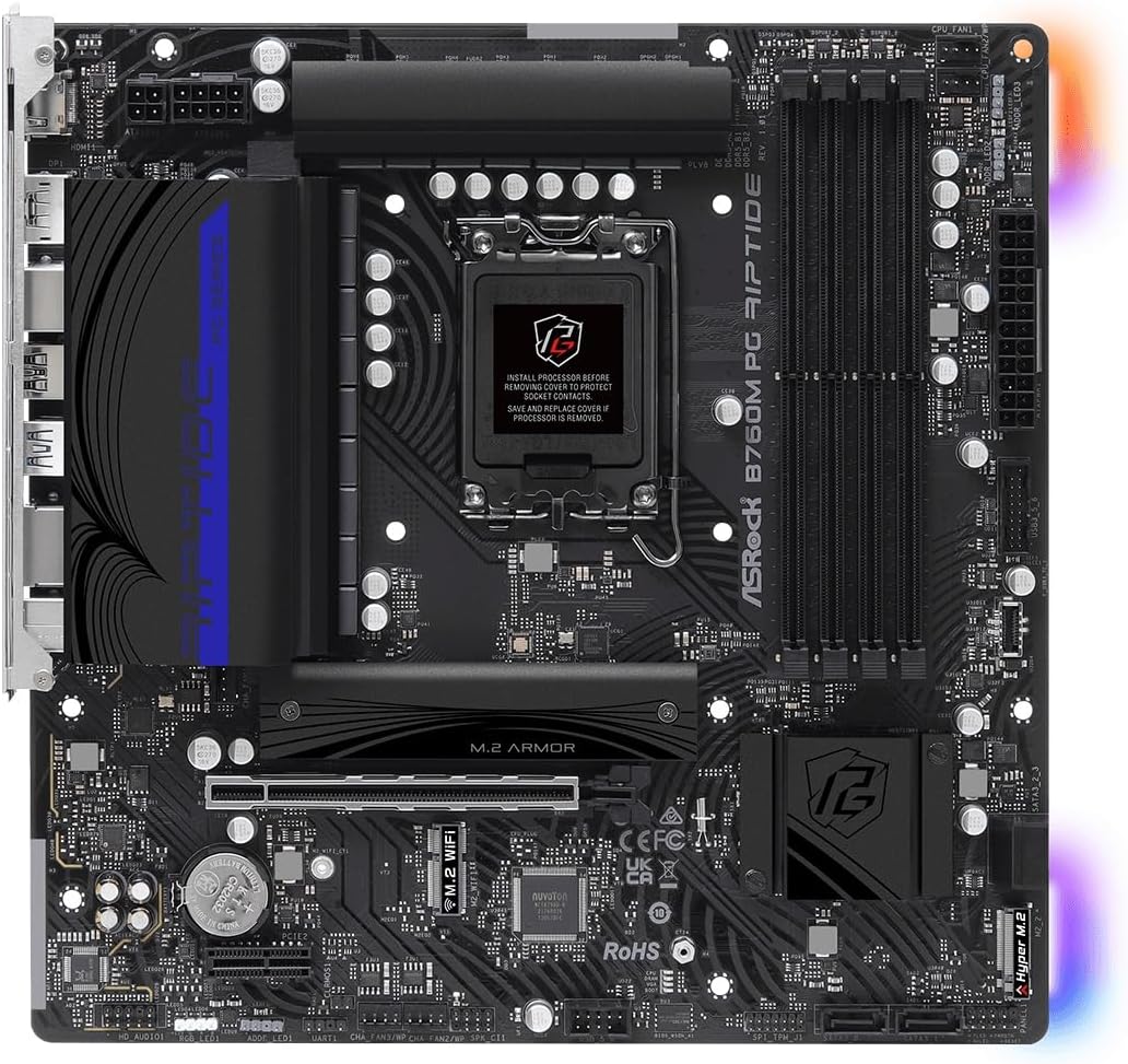 ASRock B760M PG RIPTIDE DDR5 Micro ATX Motherboard