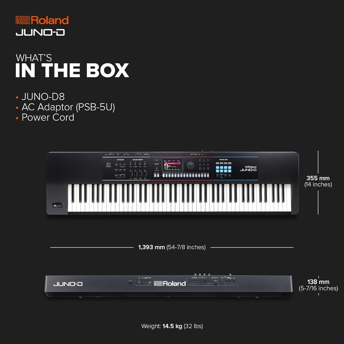 Roland JUNO-D8 88-Note Weighted Synthesizer