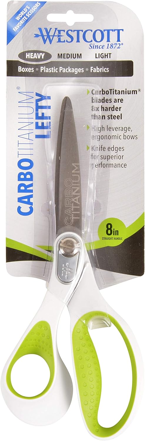 Westcott 16935 Lefty 8-Inch Carbo-Titanium Scissors