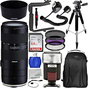 Tamron AFA034C-700 70-210mm f/4 Canon EF Lens Bundle