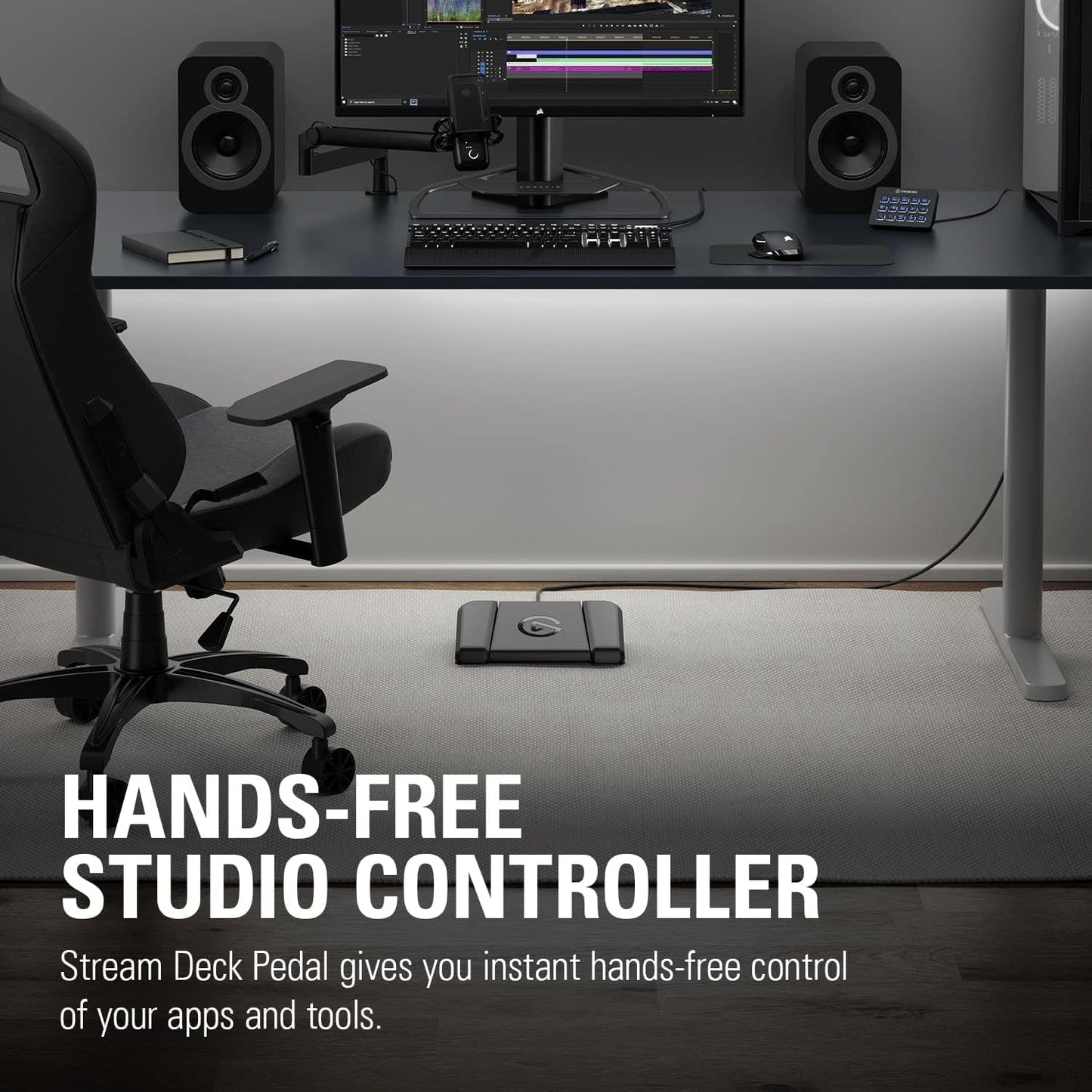 Elgato Stream Deck Pedal Hands-Free Controller Renewed