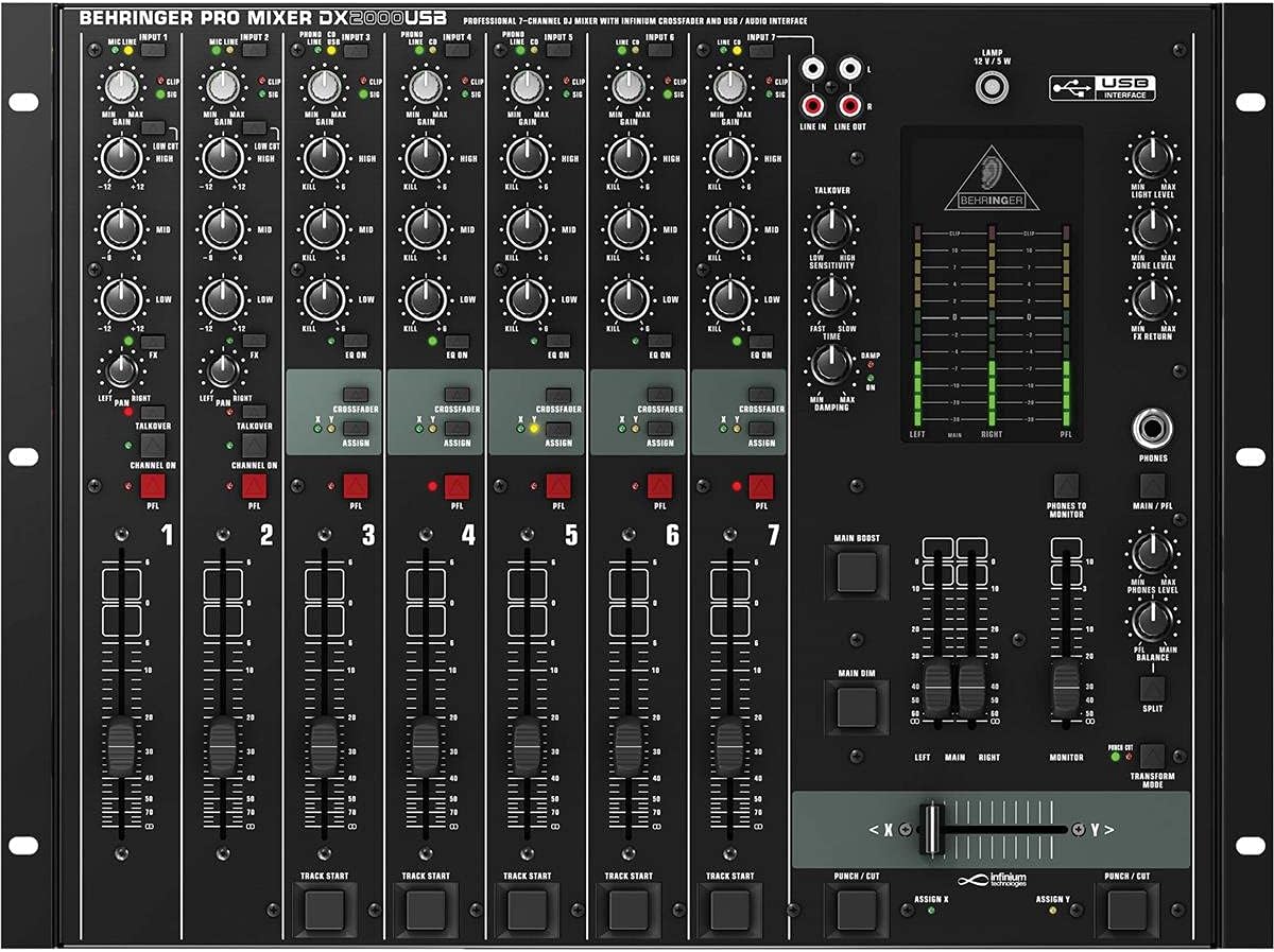 Behringer Pro Mixer DX2000USB 7-Channel DJ Mixer USB