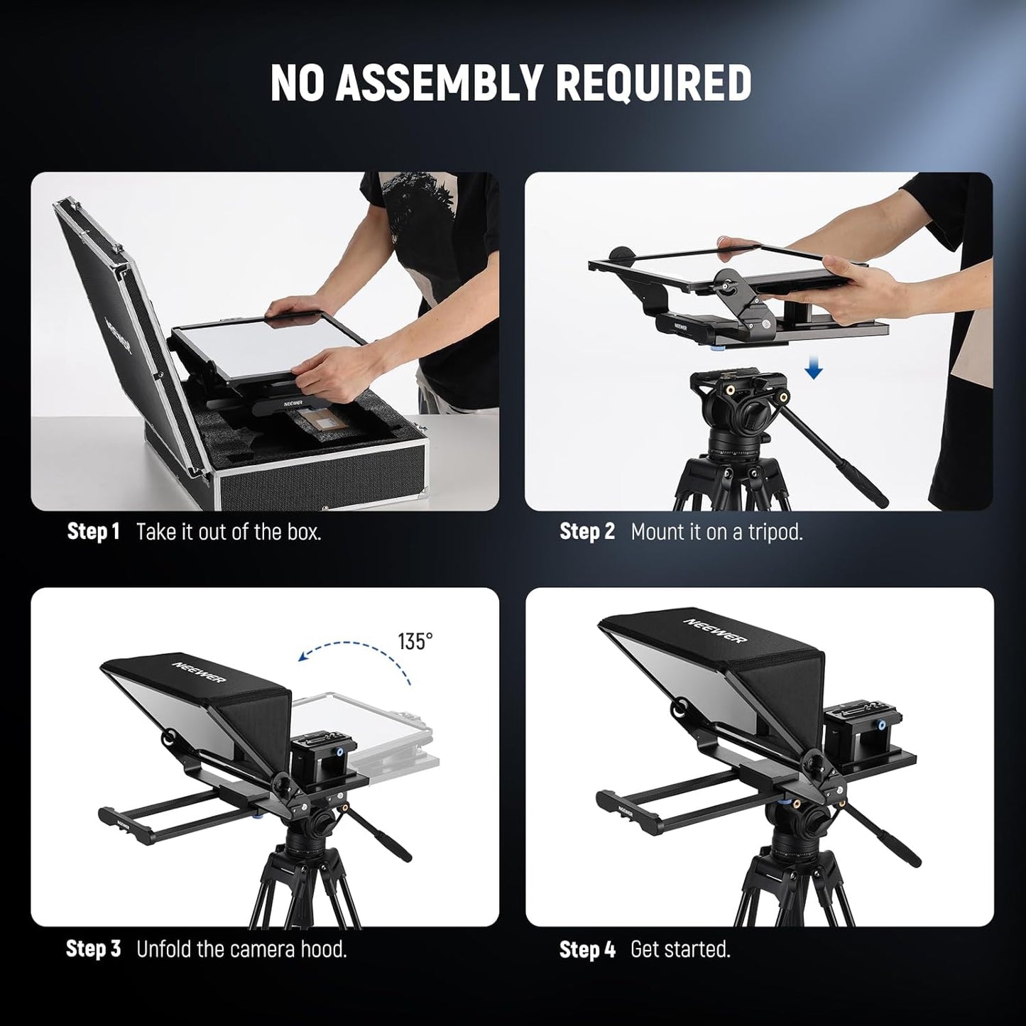 Neewer X14 III Teleprompter with Remote & App Control