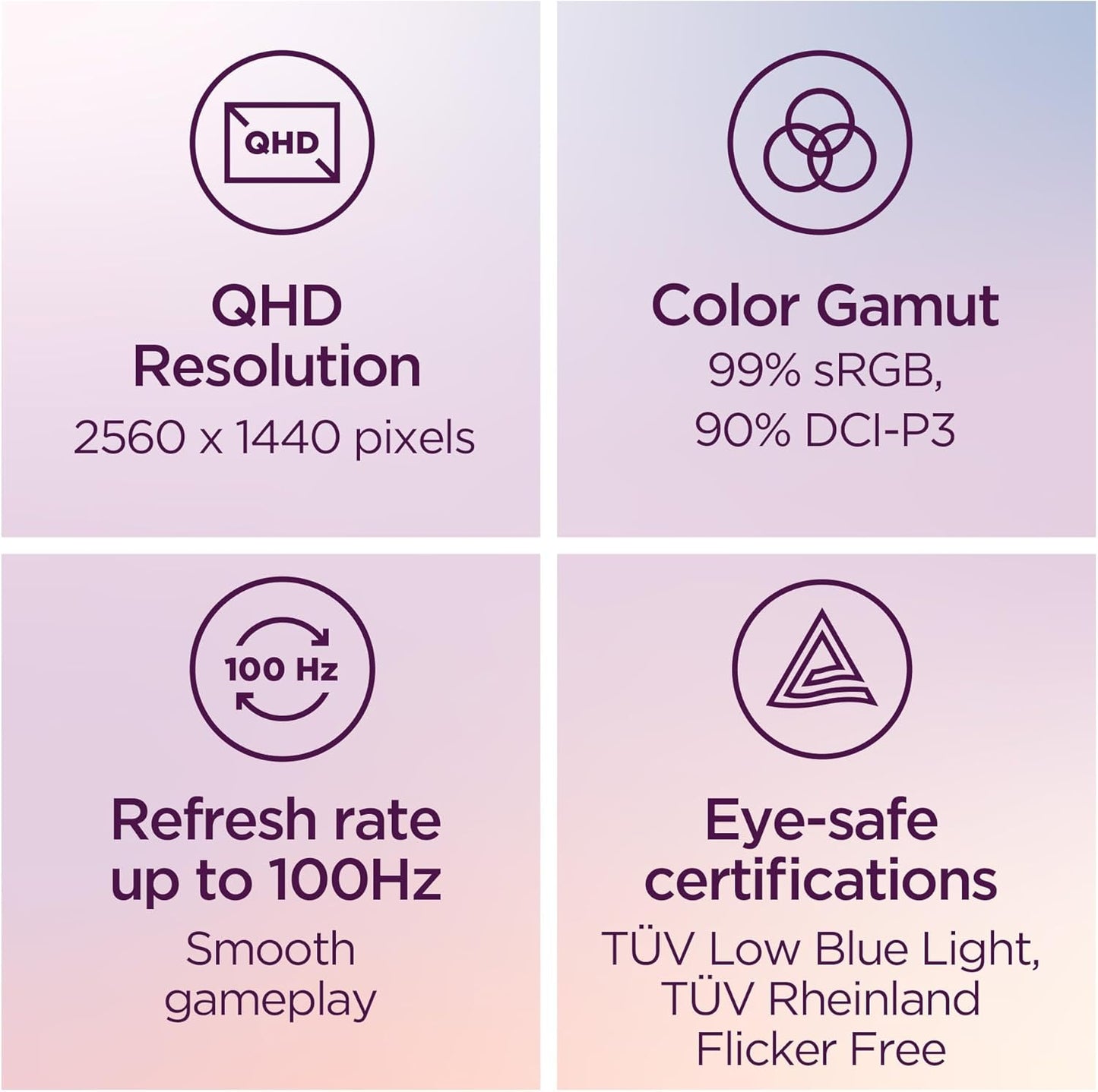 Lenovo 67C2GCC1US N27q 27" QHD 100Hz Monitor