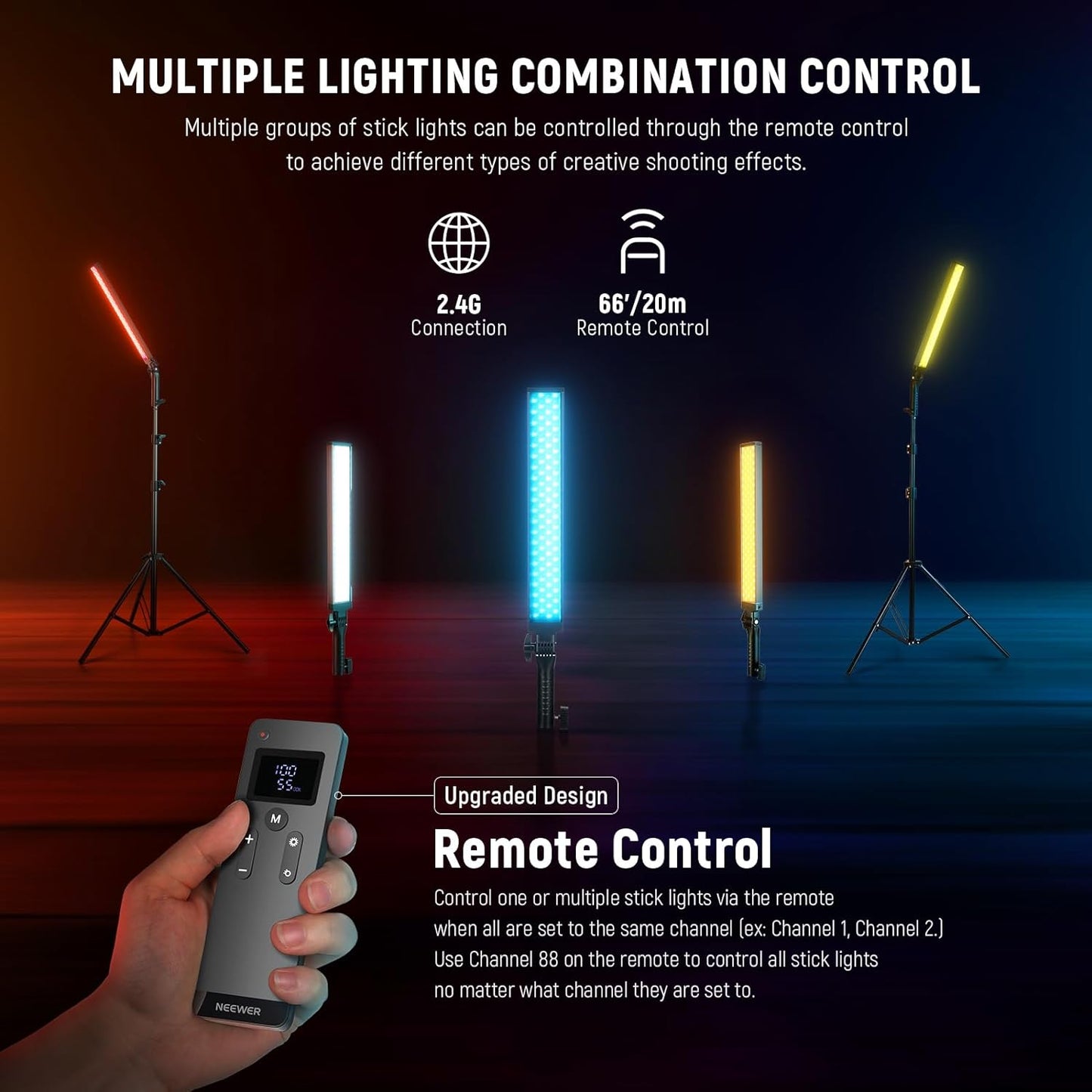 Neewer BH20B LED Video Light Kit