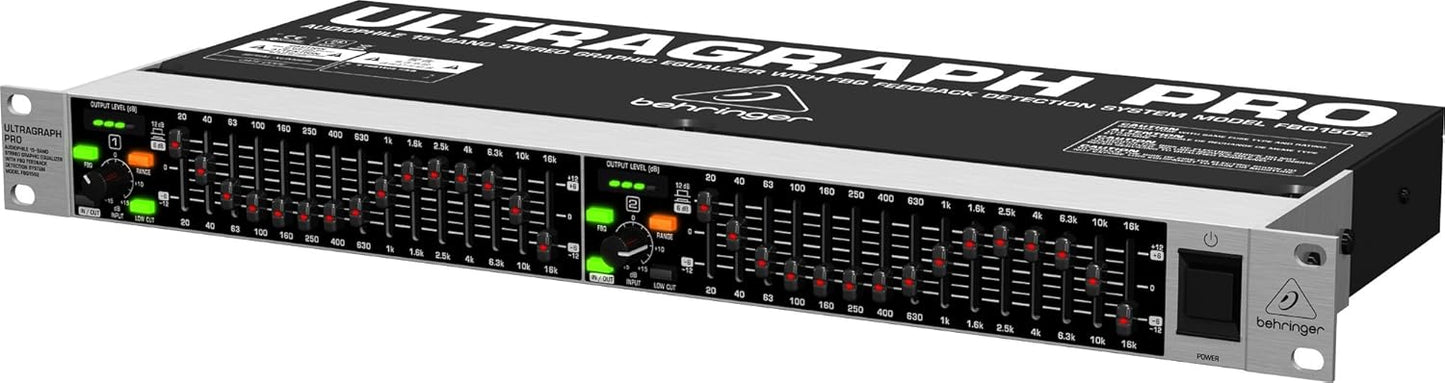 Behringer FBQ1502 ULTRAGRAPH PRO 15-Band Graphic Equalizer