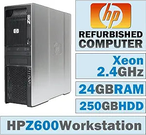 HP Z600 Workstation Dual Xeon E5620 24GB 250GB HDD