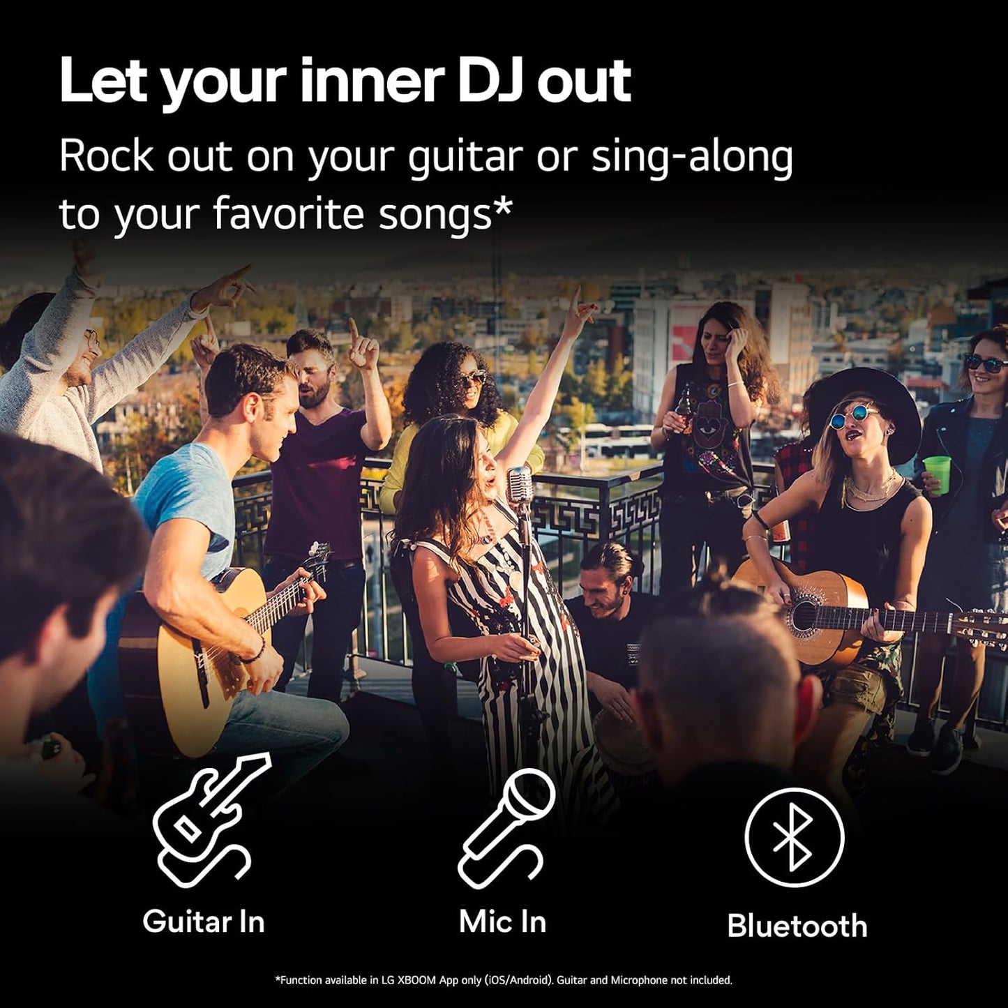 LG XL9T XBOOM Portable Tower Speaker Pixel LED