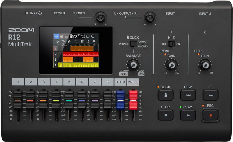 Zoom R12 MultiTrak Recorder - Touchscreen, 8-Track, Effects — main product image