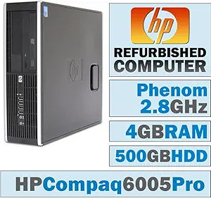 HP 6005 Pro-09ddcfe8 SFF Desktop - Phenom II, 4GB RAM, Windows 7