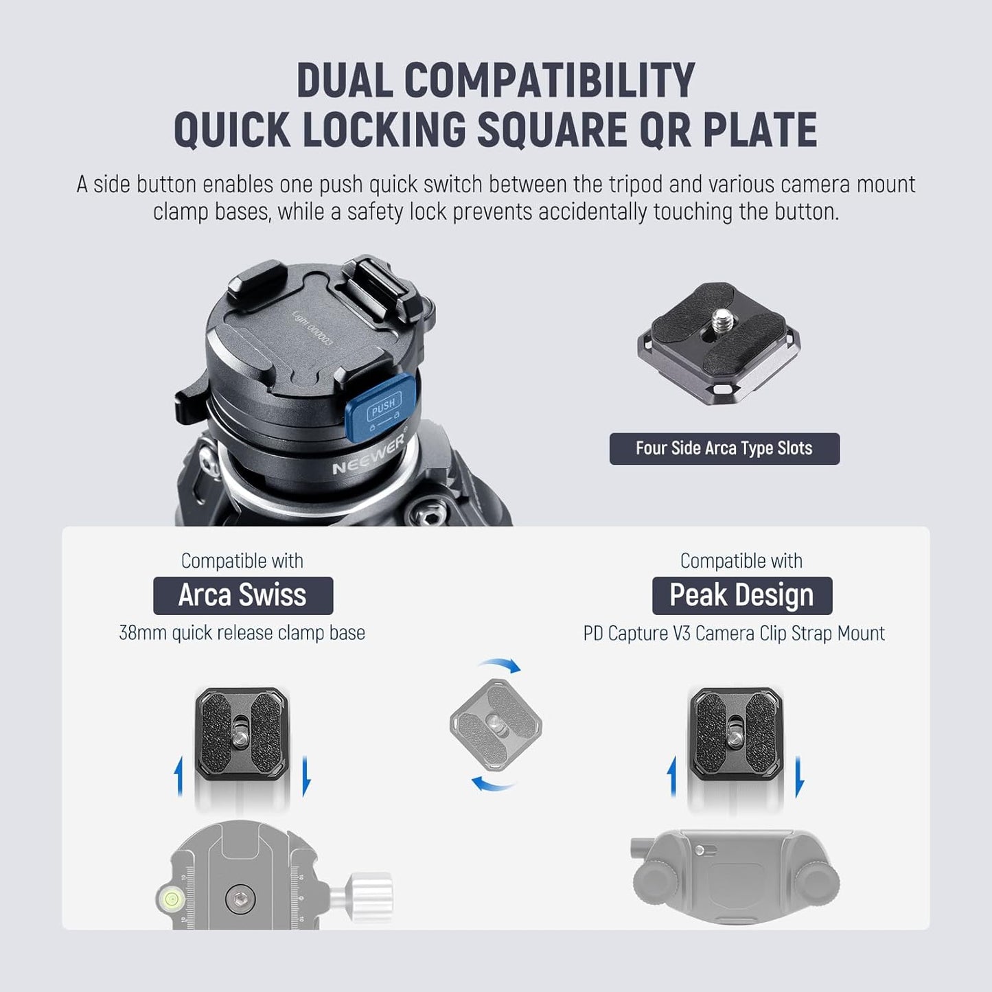 Neewer TP62 LITETRIP LT32 Carbon Fiber Travel Tripod