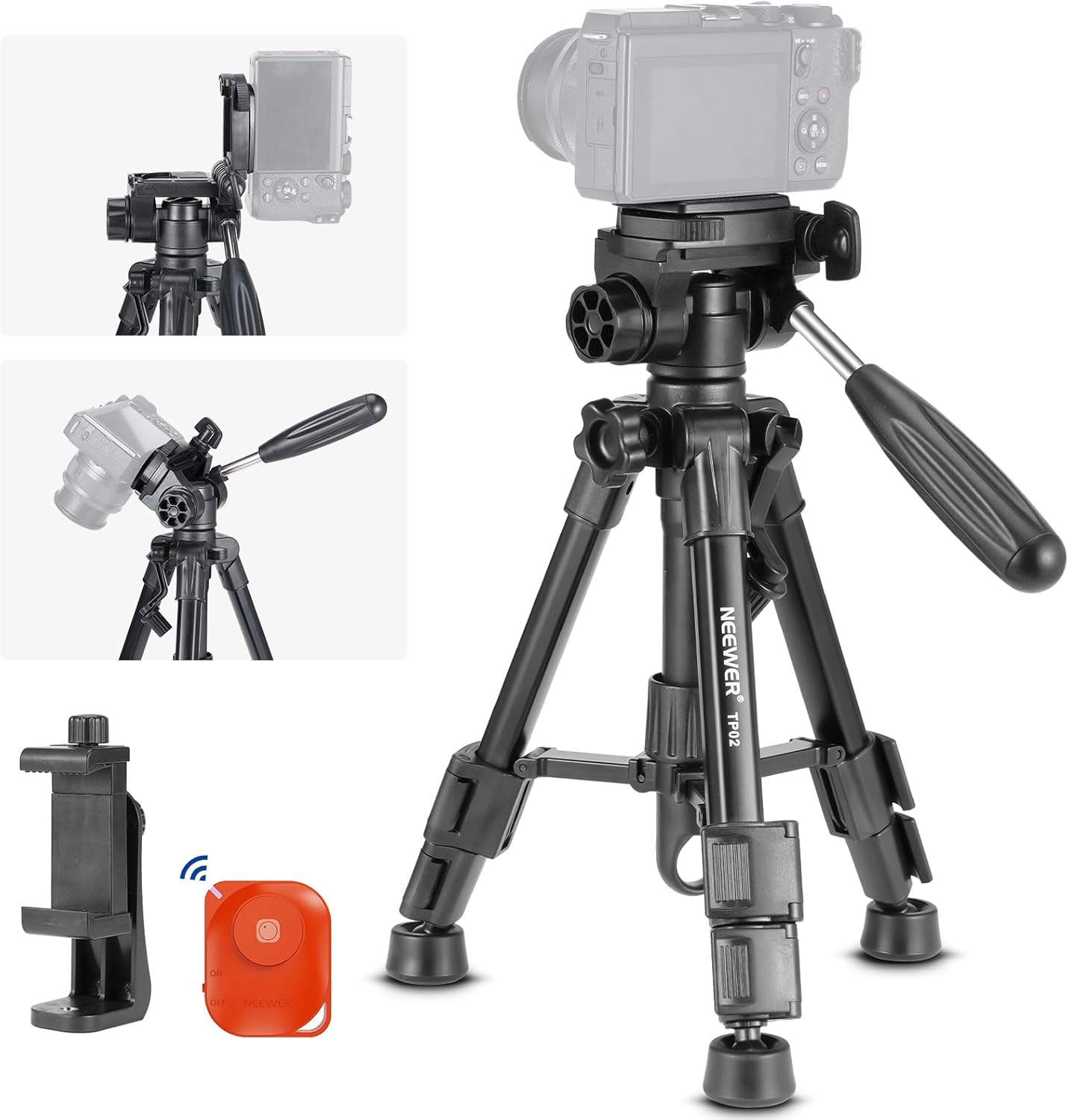 Neewer 10104349 Mini Desk Tripod with Remote