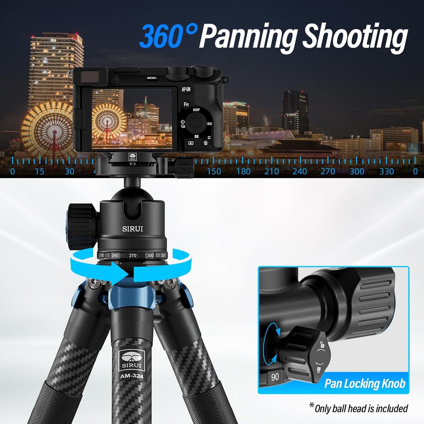 Sirui AM-40 Low Profile 40mm Ball Head