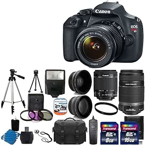 Canon EOS Rebel T5 DSLR Camera with Lens Bundle
