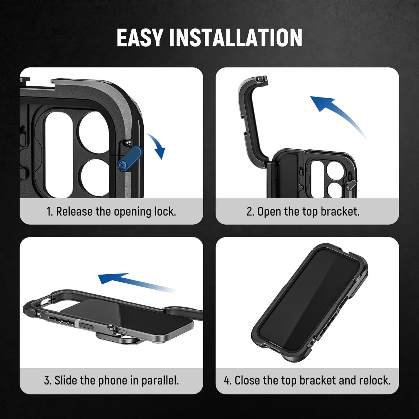 Neewer 90100993 Pro iPhone 15 Video Cage Kit