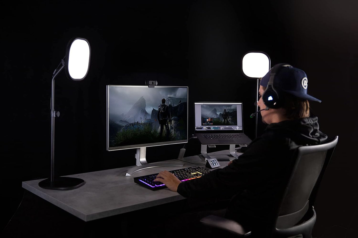 Elgato 10LAB9901 Key Light Air Professional Streaming Desk Light