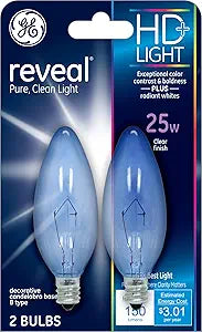 GE 48700 Reveal Incandescent Deco Candle 2-Pack