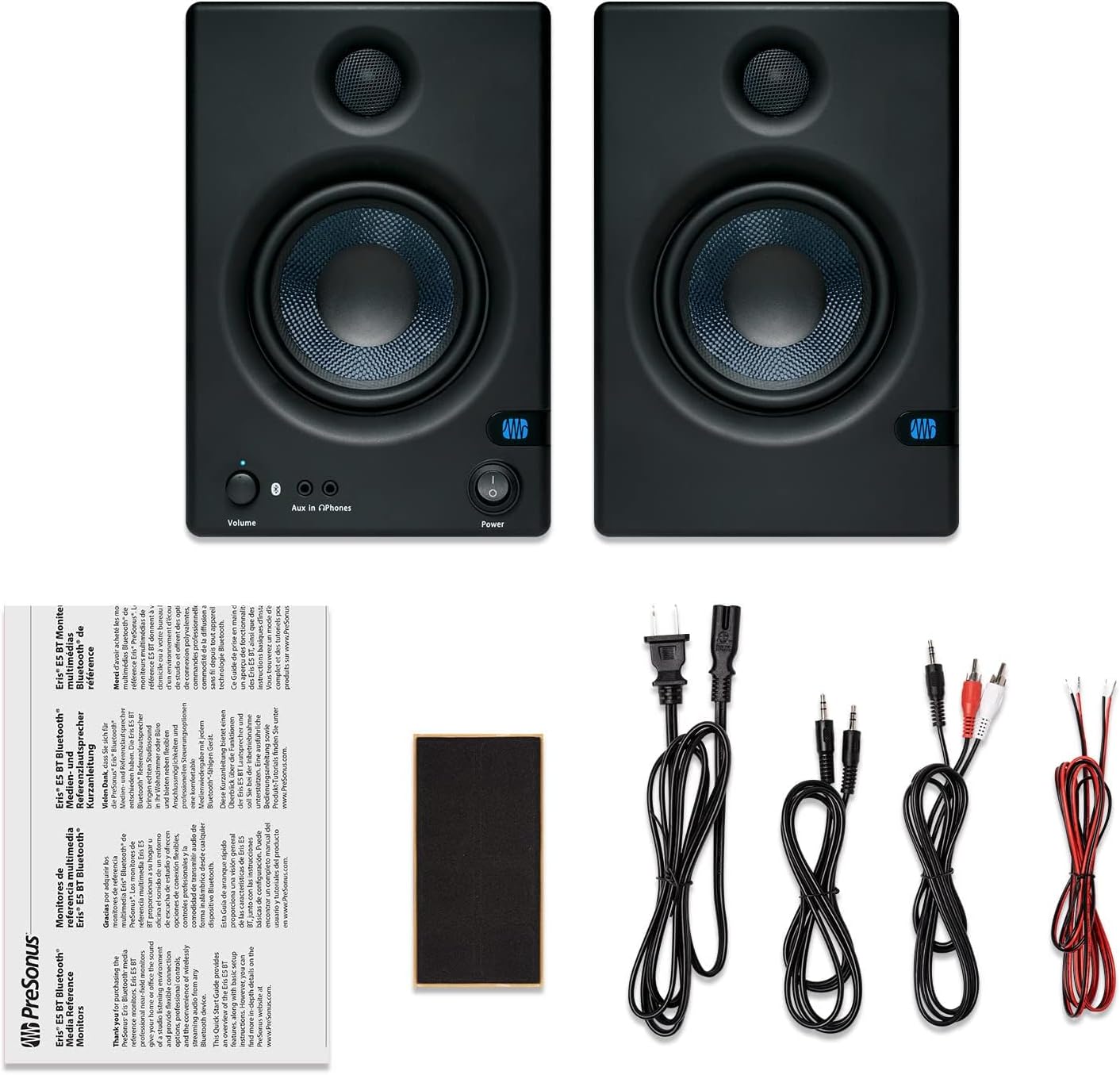PreSonus Eris E5BT Bluetooth Studio Monitor Speakers