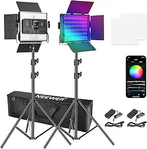 Neewer 10100184 RGB LED Video Light Kit with APP Control — main product image