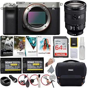 Sony A7C Alpha Full-Frame Compact Mirrorless Camera Bundle