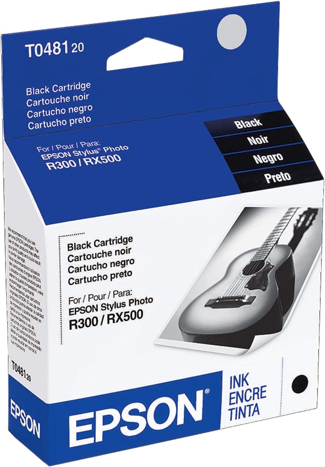 Epson T048120-S Black Ink Cartridge Standard Capacity