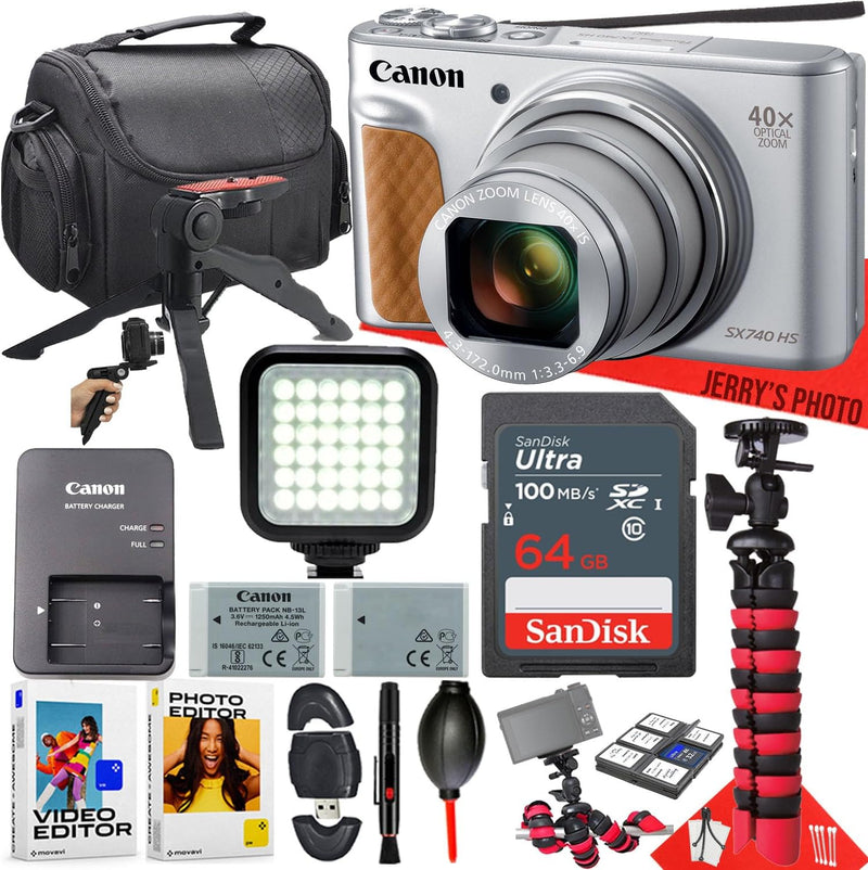Canon PowerShot SX740 HS Digital Camera Bundle, Renewed — main product image