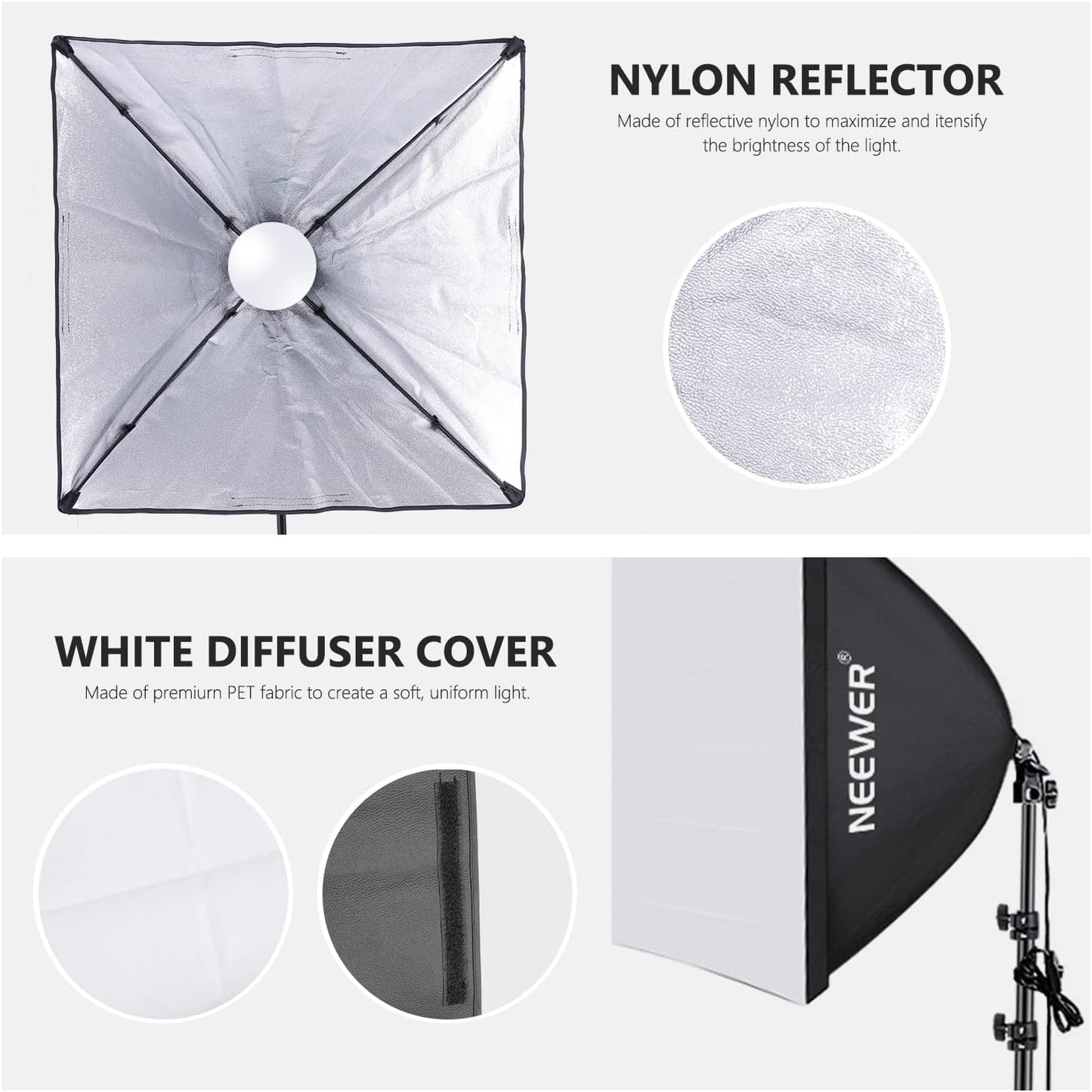 Neewer NK200 700W Softbox Continuous Lighting Kit