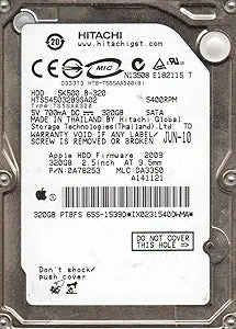 Hitachi HTS545032B9SA02 320GB SATA 2.5" Hard Drive