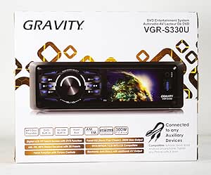 Gravity VGR-S330U Single Din CD/DVD/SD/USB AUX Player — main product image