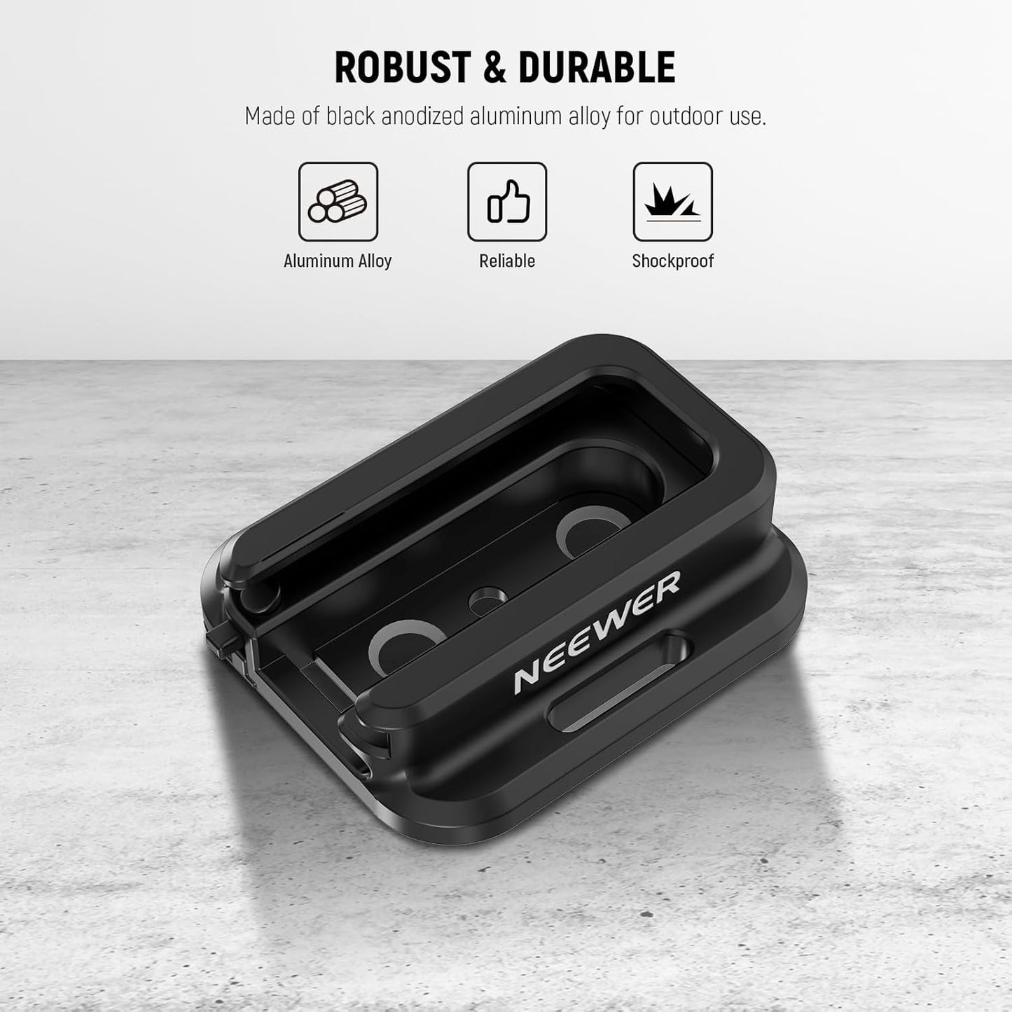 Neewer 10103126 Cold Shoe Mount Adapter 1/4" Threads