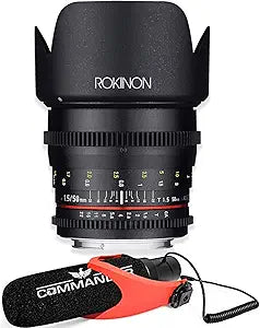 Rokinon 50mm T1.5 Cine Lens Sony E Mount Bundle