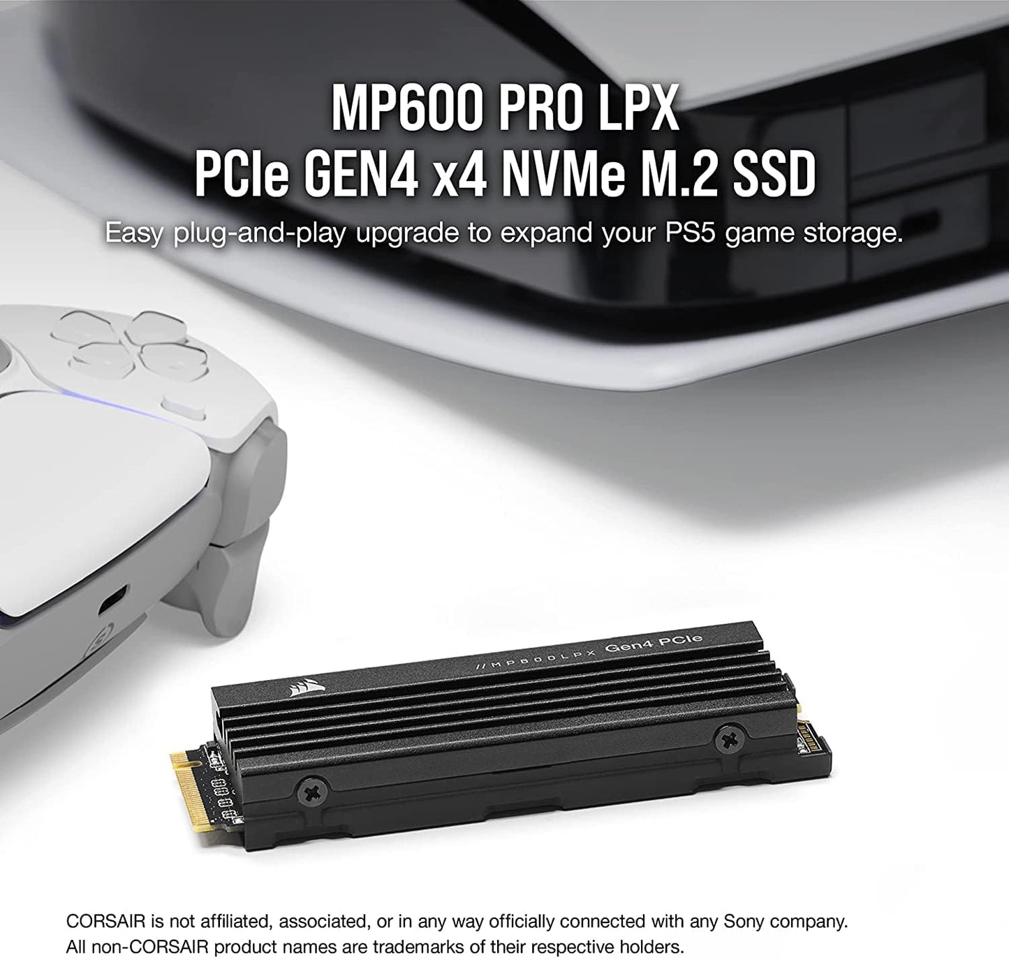 Corsair MP600 PRO LPX 2TB NVMe Gen4 SSD PS5 Optimized