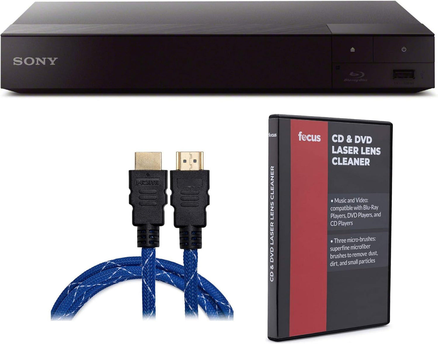 Sony BDPS6700_K2 4K Upscaling Blu-Ray Player Bundle