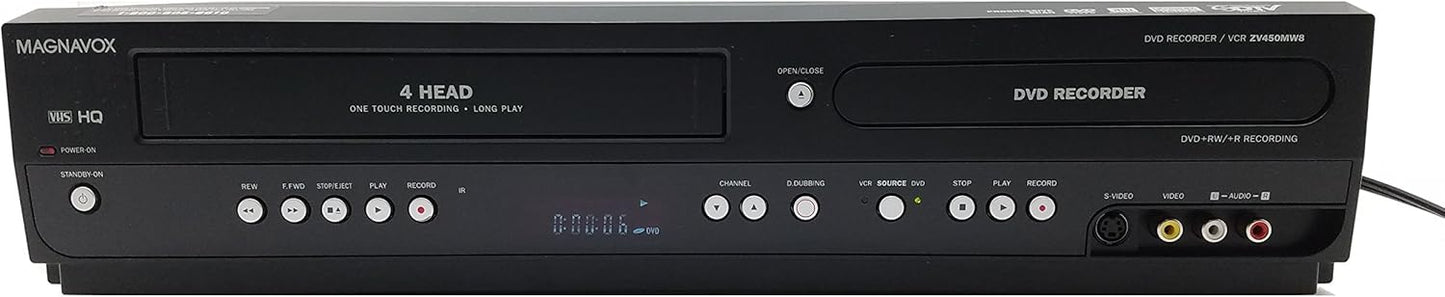 Magnavox ZV450MW8 DVD Recorder VCR Combo Digital Tuner