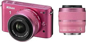 Nikon 1 J2 Pink Mirrorless Camera Double Lens Kit